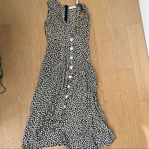 Faithfull the brand floral midi dress, size XS